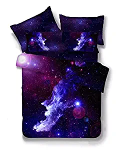 Cliab Galaxy Bedding Full Size for Kids Boys Girls Duvet Cover Set 7 Pieces(Fitted Sheet Included)