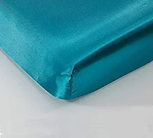 EHP Super Soft & Silky Satin Crib Fitted Sheet 28" X 52" + 9" (Solid/Deep Pocket) (Teal)