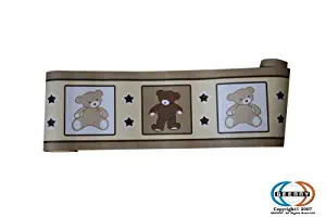 GEENNY Wall Border, Boutique Teddy Bear