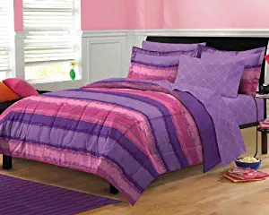 My Room Tie Dye Ultra Soft Microfiber Comforter Sheet Set, Multi-Colored, Queen