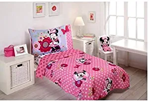 Disney Minnie Mouse Bow Power 4-Piece Toddler Bedding Set