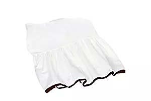 Baby Doll Forever Mine Junior Crib Skirt/Dust Ruffle, Chocolate