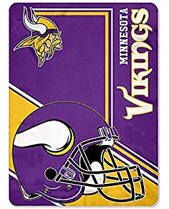 Minnesota Vikings blanket bedding 66x90 XXL LIGHTWEIGHT NFL throw