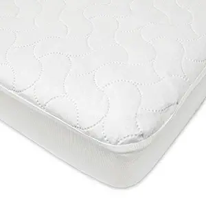 American Baby Company Waterproof Fitted Twin Size Protective Mattress Pad Cover, White