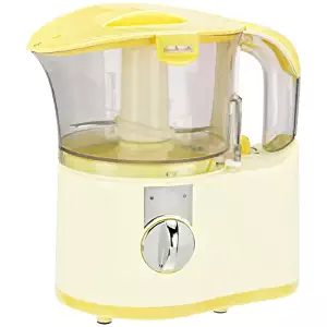 Kalorik Chopper/Baby Food Maker, White/Yellow, 2-Cup