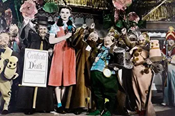 The Wizard of Oz Cast Judy Garland with munchkins 24x36 Poster