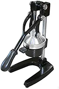 Extra Large Commercial Cast Iron Juice Press Juicer, Heavy Duty Restaurant Bar Lemon Orange Citrus Juicer (Black)