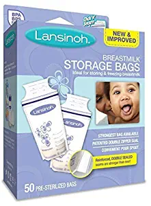 Lansinoh Breastmilk Storage Bags 50 EA - Buy Packs and SAVE (Pack of 2)