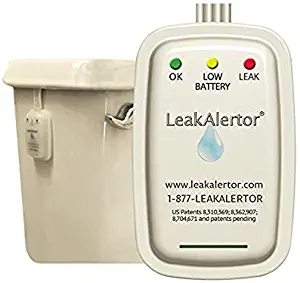 LeakAlertor 6000 Toilet Leak Detector – Installs in Seconds, No Tools Required/Detects Leaks, Running Toilets, and Other Problems that Cause High Water Bills/Visual & Audible Alerts