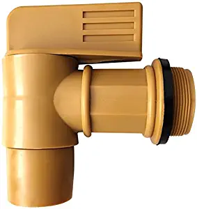 Lumax LX-1726 ¾ Barrel Faucet with 2” Male Drum Adaptor for Dispensing Non-Corrosive Fluids, Lightweight Oils, Mild Chemicals, Most Water-Based Fluids and Cleaning Solutions.