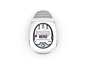 Snuza Hero (SE) Premium Baby Movement Monitor - Wearable Infant Abdominal Movement Monitor Alarm - Cordless, Long Battery Life.