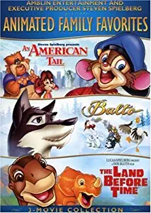 Amblin/Spielberg Animated Family Favorites 3-Movie Collection: (An American Tale / Balto / The Land Before TIme)