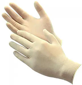 Disposable Latex Gloves, Powder Free Size X-large, 90 Gloves Per Box (X-large)