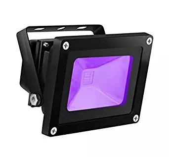 UV LED Black Light, HouLight High Power 10W Ultra Violet UV LED Flood Light IP65-Waterproof (85V-265V AC) for Blacklight Party Supplies, Neon Glow, Glow in The Dark, Fishing, Aquarium, Curing