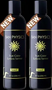  Tan Physics True Color (2 pack) w/ 5 FREE pairs of application gloves, Sunless Tanner