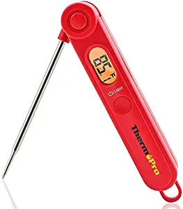 ThermoPro TP03 Digital Instant Read Meat Thermometer Kitchen Cooking Food Candy Thermometer with Backlight and Magnet for Oil Deep Fry BBQ Grill Smoker Thermometer