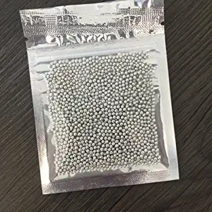 LOVELY 10G Small Silver Beads Edible Pearl Sugar Ball Fondant DIY Cake Baking Silicone Chocolate Decoration Sugar Candy Fimo Clay Diameter 2 mm