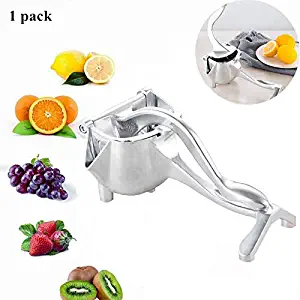 Stainless Steel Juicer Manualp, Portable Manual Juicer Single Press Lemon Squeezer Metal Lemon Lime Squeezer -Manual Citrus Press Juicer (1 Pack)