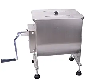 Hakka 20-Pound/10-Liter Capacity Tank Stainless Steel Manual Meat Mixers (Mixing Maximum 15-Pound for Meat)