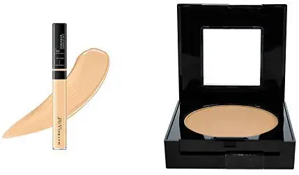 Maybelline New York Fit Me Concealer,25 Medium, 6.8ml + Fit Me Matte Poreless Powder, 220 Natural Beige, 8.5g