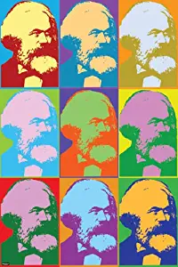 Karl Marx Pop Art Print Poster 24x36 inch