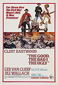 The Good, the Bad and the Ugly Movie POSTER 27 x 40 Clint Eastwood , Eli Wallach, A, MADE IN THE U.S.A.