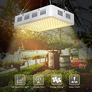 1200W LED Plant Grow Light, High Power Full Spectrum 120 LEDs Sunlight Plant Grow Lamp Panels with Hydroponic Daisy Chain Function, for Vegetable Fruit Start Seedlings Veg Flower Tomato Home Indoor