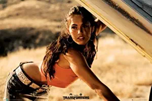 Transformers - Movie Poster (Megan Fox Leaning Under Hood) (Size: 36" x 24") (By POSTER STOP ONLINE)