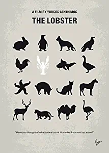 Imagekind Wall Art Print Entitled No939 My The Lobster Minimal Movie Poster by Chungkong Art | 11 x 15