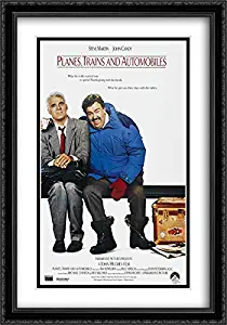 Planes, Trains and Automobiles 28x40 Double Matted Large Black Ornate Framed Movie Poster Art Print