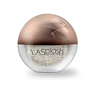 LA Splash Cosmetics Metallic Champagne Loose Glitter Eyeshadow Powder for Carnival/Masquerade/Party/Holiday - Crystallized Glitter (Platinum Fizz)