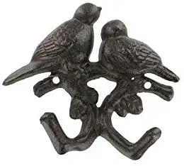 Home Accents Cast Iron Song Bird Pair Double Wall Hook