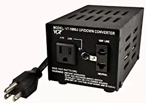 VCT VT 1000J - Japanese Step Up/Down Voltage Transformer 1000 Watt - Converts Japan 100V to 110V/120V USA Voltage or Vice Versa