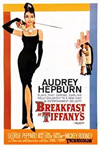 Breakfast at Tiffanys Audrey Hepburn US Promo Huge Vintage PAPER Movie Poster Measures 40 x 27 Inches (100 x 70 cm ) approx