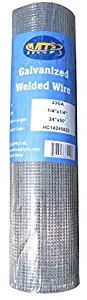 MTB Galvanized Hardware Cloth 24 in x 50 ft - 1/4 x1/4 inch Mesh 23GA