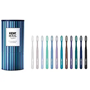 [KENT] ROYAL Regular Gentle Action Soft Toothbrush for sensitive Teeth, Gums for Adults & Teens -(set of 12)