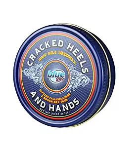 BLUE GOO Cracked Heels & Dry Hands Skin Softener for Dry Feet, Hands, Hydrating and Smoothing, Moisturizer, Dryness Relief, 2 Ounce, Made with 100% Pure EMU Oil