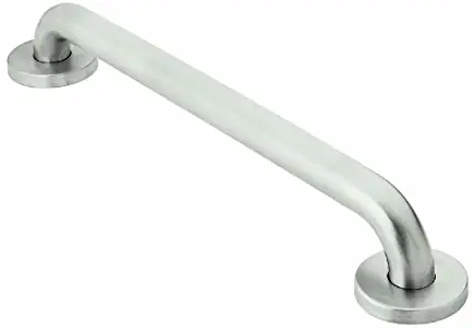 Moen R8718P Home Care Bathroom Safety 18-Inch Grab Bar with Concealed Screws, Peened