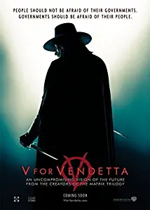 Da Bang V for Vendetta (2005) vintage movie poster 24x36inch 01