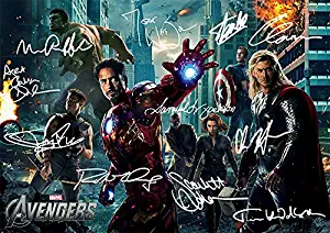 Avengers (11.7 X 8.3) Movie Print Robert Downey Jnr Chris Hemsworth Scarlett Johansson Jeremy Renner Joss Whedon