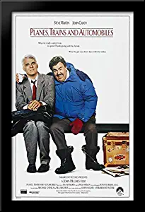 Planes, Trains and Automobiles 28x40 Large Black Wood Framed Print Movie Poster Art