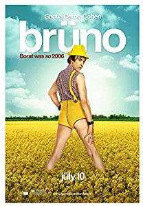 Bruno Movie Poster 2 Sided Original 27x40 Sacha Baron Cohen