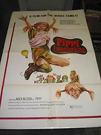 PIPPI LONGSTOCKINGS/ORIG U.S. ONE SHEET MOVIE POSTER (INGER NILSSON)