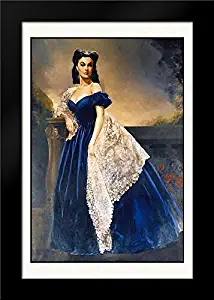 Gone with The Wind Principle Cast Portrait Scarlett O Hara 18x24 Black Modern Framed Art Print by Hollywood Photo Archive