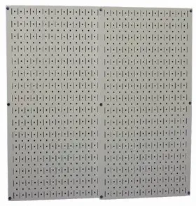 Wall Control 30-P-3232G Gray Metal Pegboard Pack