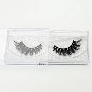 3D Real Mink False Eyelash Strip Lashes Thick Fake Eyelashes Makeup Beauty Handmade Glitter Packing,D103