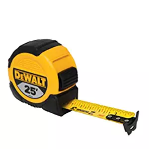 DEWALT DWHT33373L 1 1/8-Inch x 25-Foot Short Tape, 10-Foot Stand Out