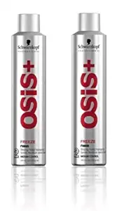 Schwarzkopf OSiS Freeze Finish 2 Strong Hold Hairspray - Medium Control, Aerosol, 14.6 oz., Pack of 2