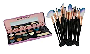 The Semi Sweet Palette by Duped+Pro 20pcs Makeup Brushes Tool Set