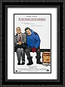 Planes, Trains and Automobiles 18x24 Double Matted Black Ornate Framed Movie Poster Art Print